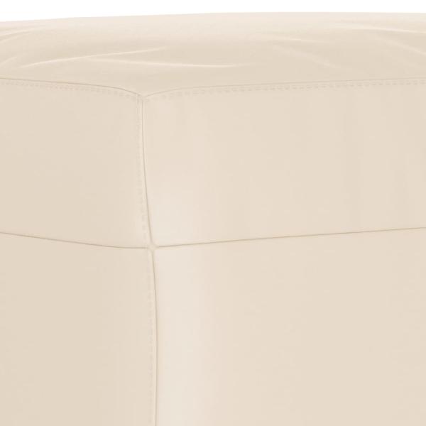 3-tlg. Sofagarnitur mit Kissen Beige Mikrofasergewebe