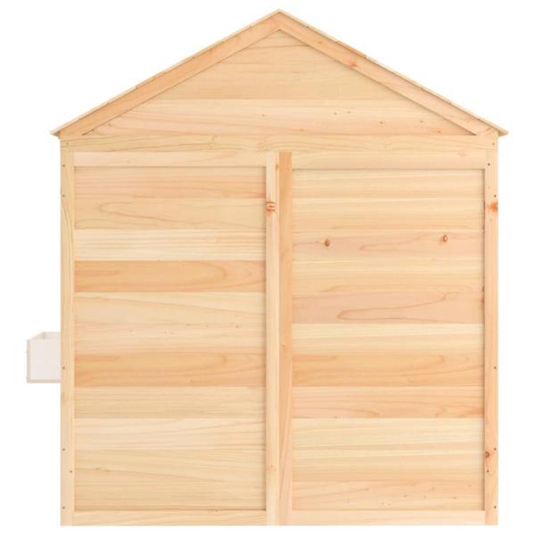Spielhaus mit Abschließbarer Tür und Blumentöpfen Tannenholz