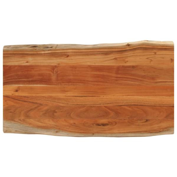 ARDEBO.de - Tischplatte 120x60x2,5cm Rechteckig Massivholz Akazie Baumkante
