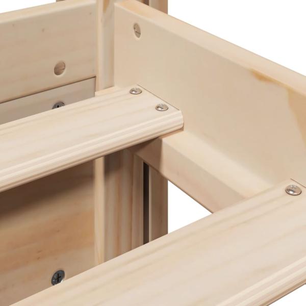 Bettgestell mit Kopfteil ohne Matratze 90x190 cm