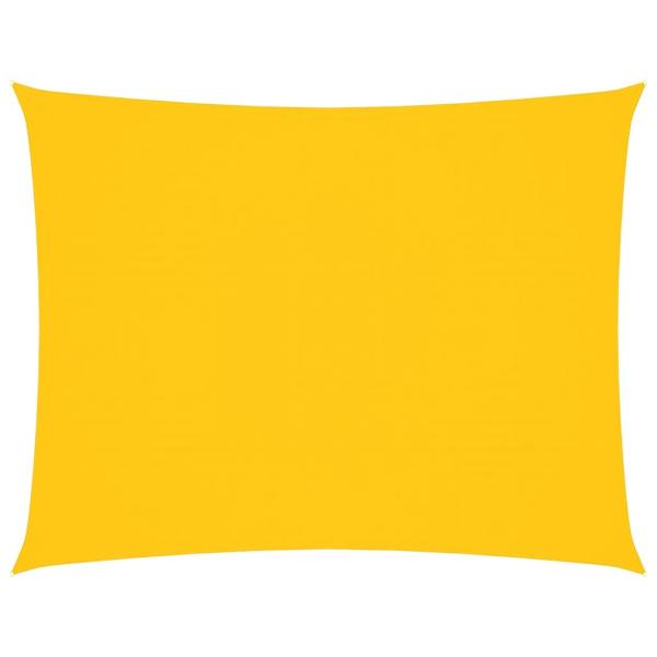 Sonnensegel Oxford-Gewebe Rechteckig 6x7 m Gelb