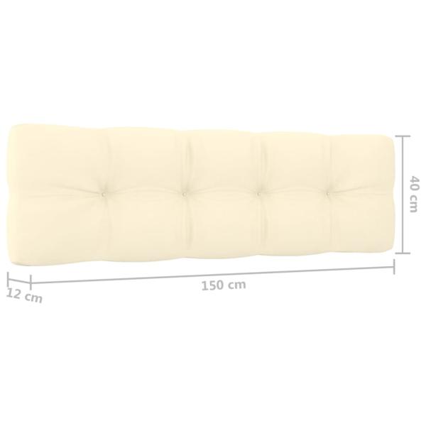 3-tlg. Garten-Lounge-Set mit Kissen Kiefernholz Imprägniert