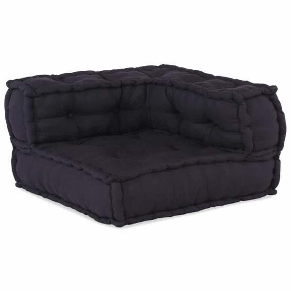 Modular Poufs 3er Set Anthrazit Stoff