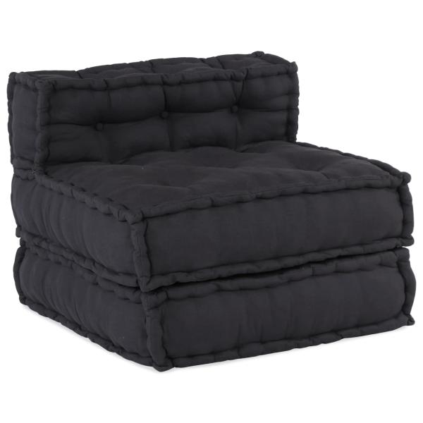 Modulare Poufs 4er Set Anthrazit