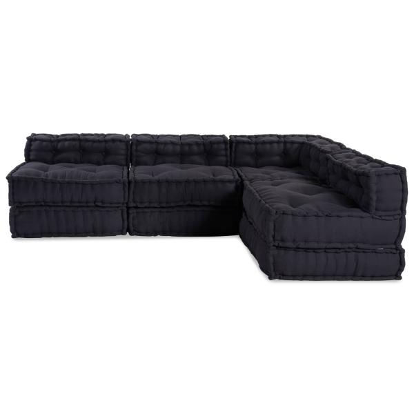 Modulare Poufs 4er Set Anthrazit