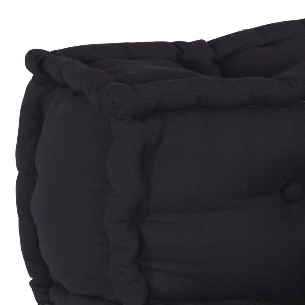 Modular Pouffes 4er Set in Anthrazit aus Stoff
