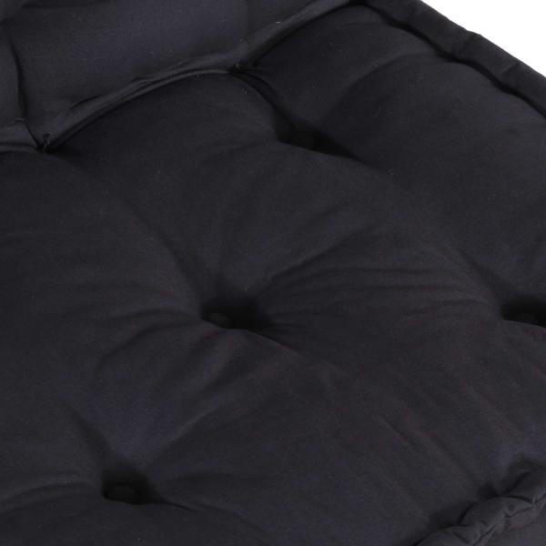 Modular Pouffes 4er Set in Anthrazit aus Stoff