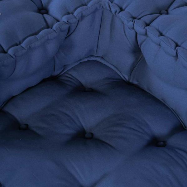 modulare Poufs 3er Set Indigo Stoff