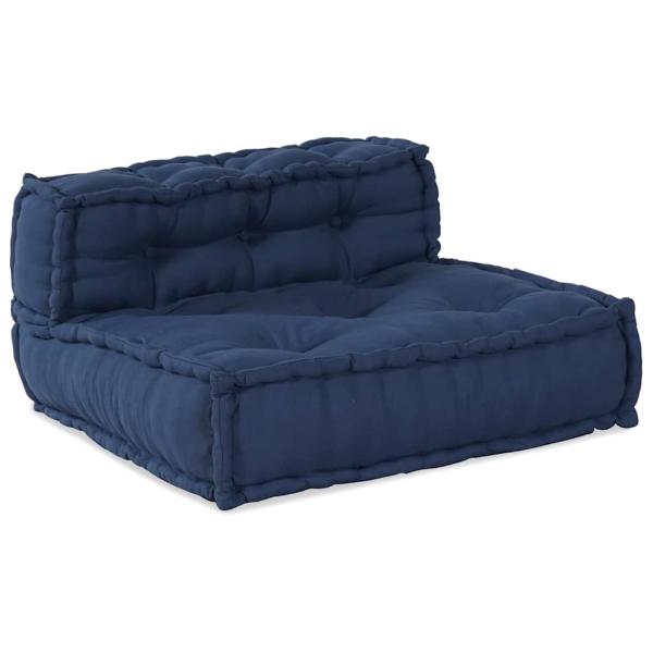 modulare Poufs 3er Set Indigo Stoff