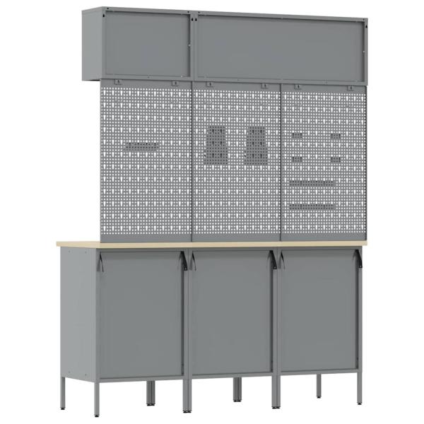 8-teiliges Werkbank-Set Rostfrei