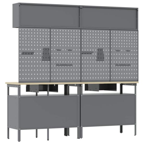 ARDEBO.de - 8-teiliges Werkbankset aus schwarzem Stahl