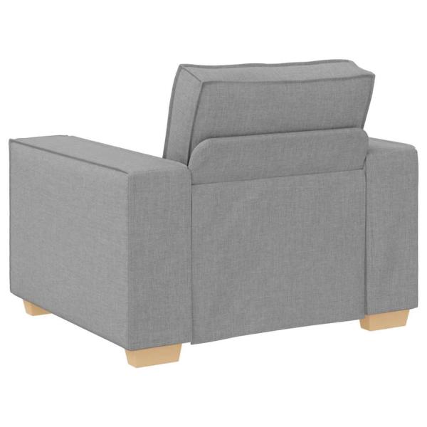 3-teilige Sofaset mit Kissen in Wolken-Grauem Stoff