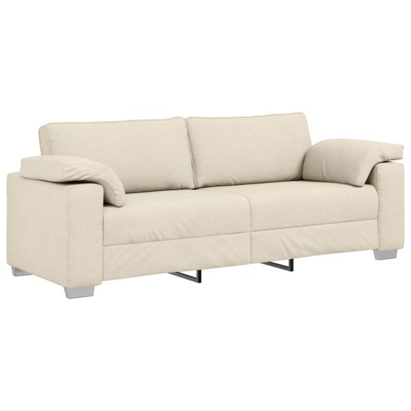 ARDEBO.de - 2-teiliges Sofa-Set mit Kissen aus wolkengrauem Stoff