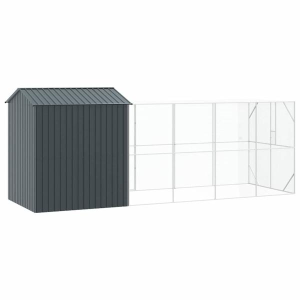 Vogelkäfig Anthrazit 621 x 208 x 247 cm Verzinkter Stahl