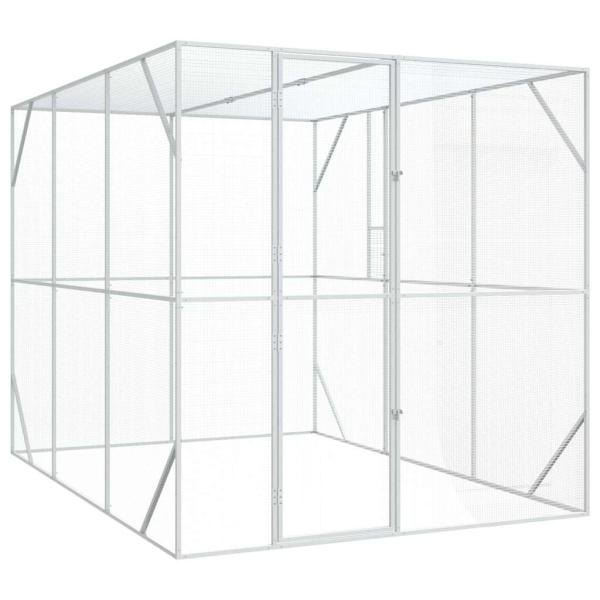 Vogelvoliere Anthrazit 302x206x214 cm Stahl