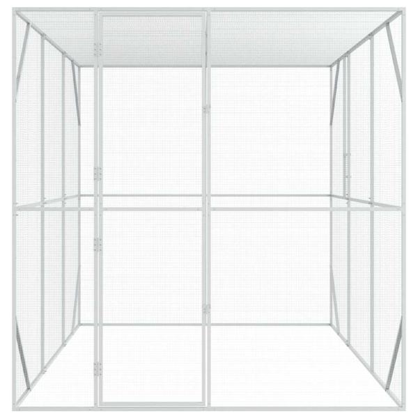 Vogelvoliere Anthrazit 302x206x214 cm Stahl