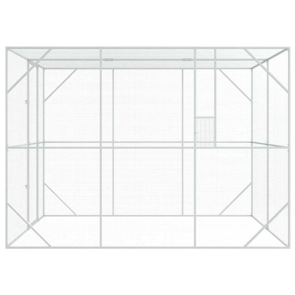 Vogelkäfig Anthrazit 210 x 304 x 213 cm Verzinkter Stahl