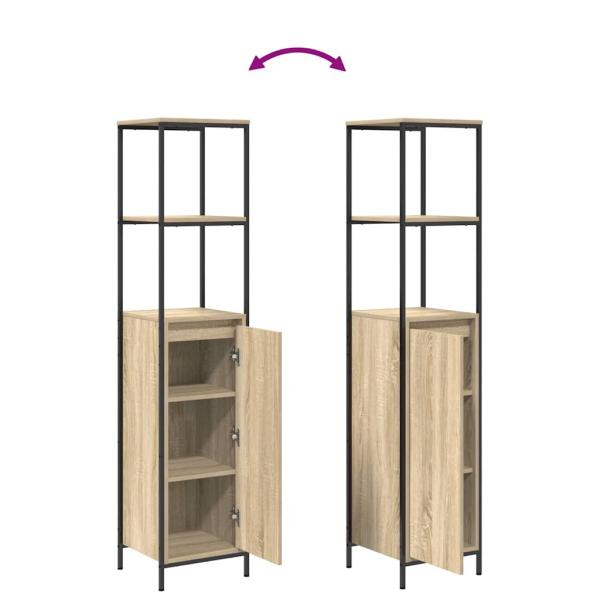5-teiliges Badmöbelset aus Sonoma-Eiche