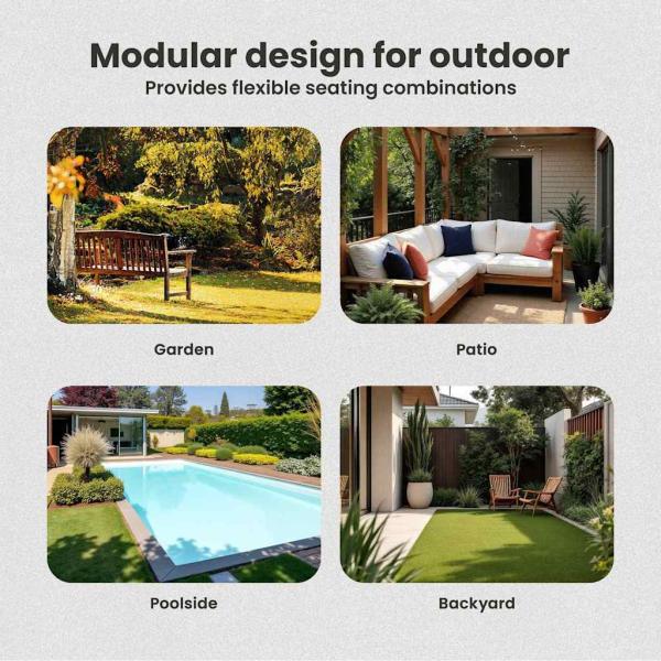 2-teiliges Garten-Esszimmer-Set mit Kissen aus massivem Akazienholz