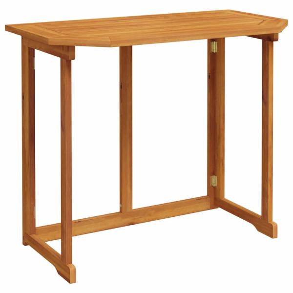 4-teiliges Garten-Essbereich-Set mit Kissen aus massivem Akazienholz