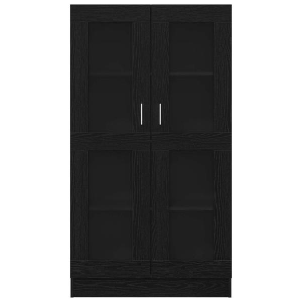 Bücherregal Schwarz Eiche 82,5x30,5x150 cm Holzwerkstoff