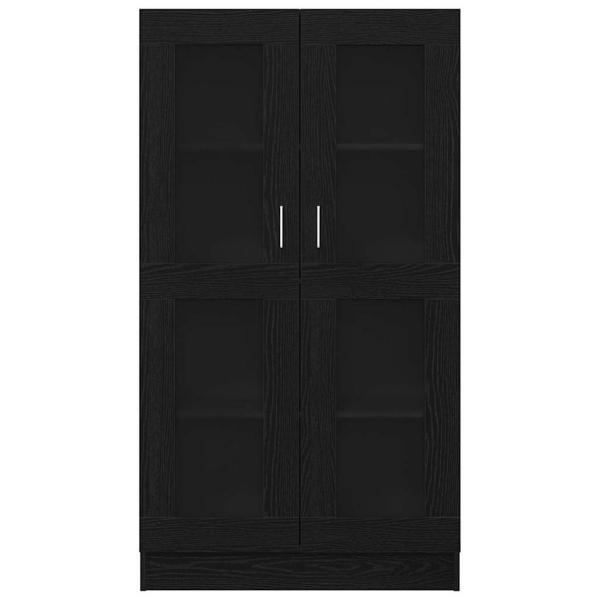 Bücherregal Schwarz Eiche 82,5x30,5x150 cm Holzwerkstoff