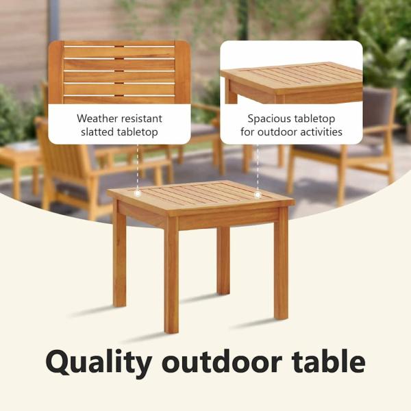 Gartensofa-set 6 pcs Braun Massivholz Akazie