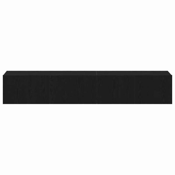 2-teiliges TV-Schrank-Set Schwarzes Holzwerkstoff