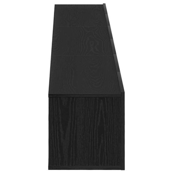 3-teilige TV-Cabinet-Set Schwarz aus Holzwerkstoff