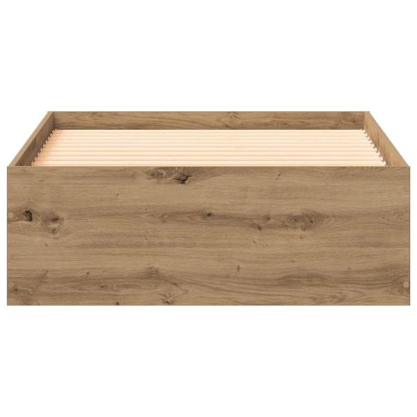 Bettgestell Artisan Eiche 90x190 cm aus Holzwerkstoff