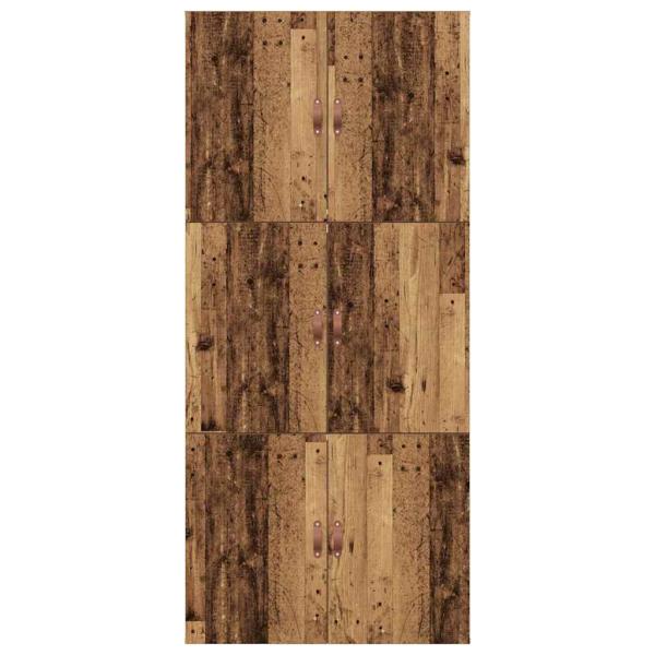 Bettgestell mit Stauraum Altholz 90x200 cm