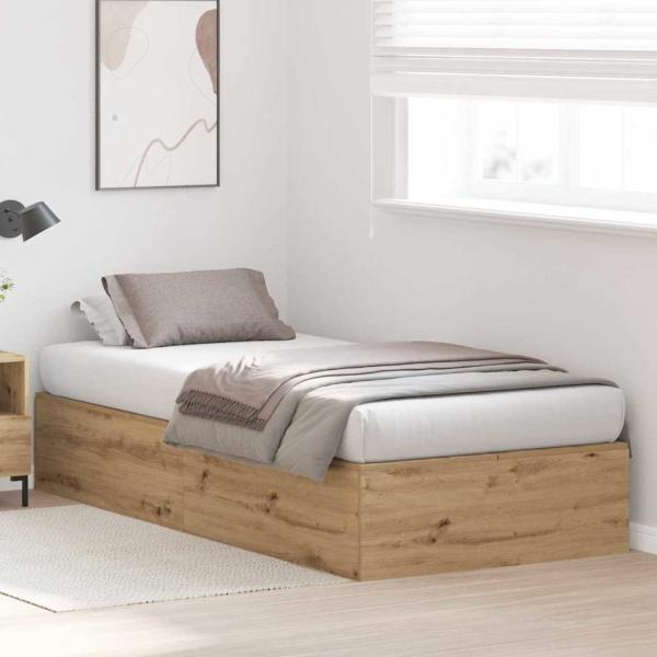Stauraumbett Rahmen Artisan Eiche 90x200 cm