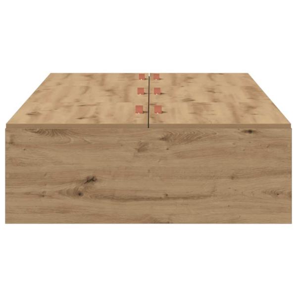 Stauraumbett Rahmen Artisan Eiche 90x200 cm