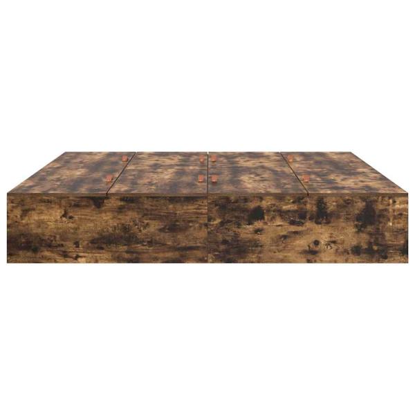 Schlafsofa Rahmen Geräucherte Eiche 200x200 cm