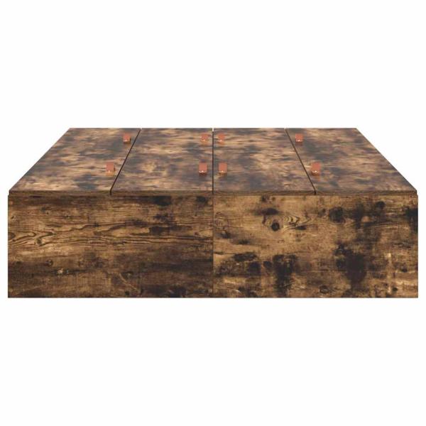 Stauraum Bettgestell Geräucherte Eiche 120x200 cm