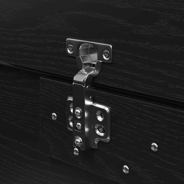 Stauraumbettgestell Schwarz Eiche 150x200 cm