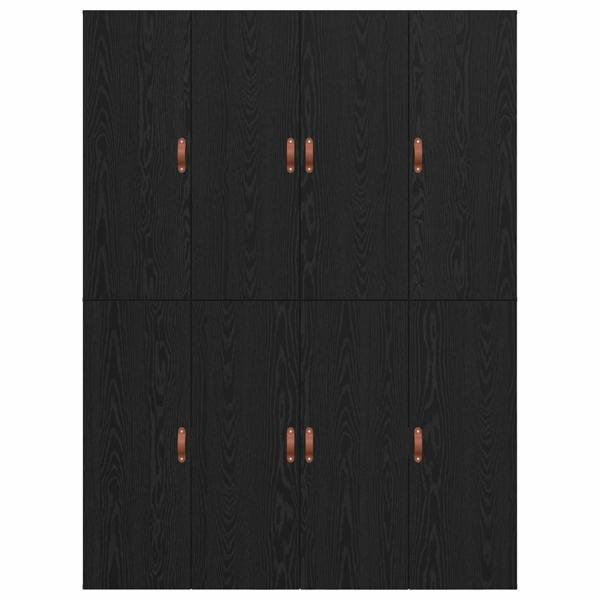 Stauraumbettgestell Schwarz Eiche 150x200 cm