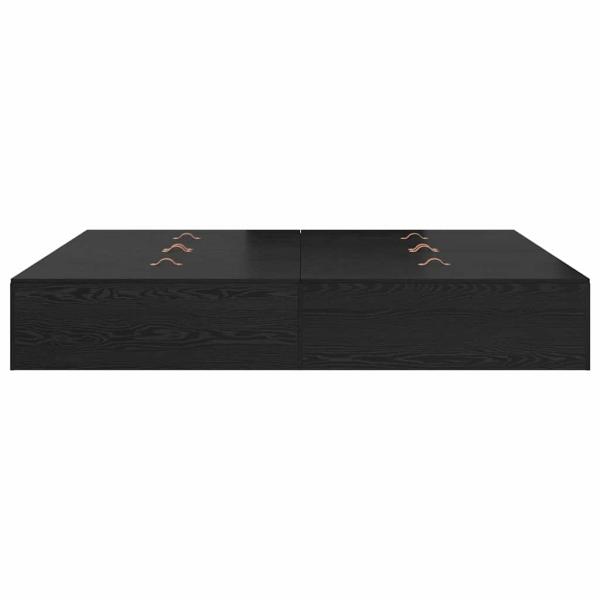 Lagerbettgestell Schwarz Eiche 180x200 cm