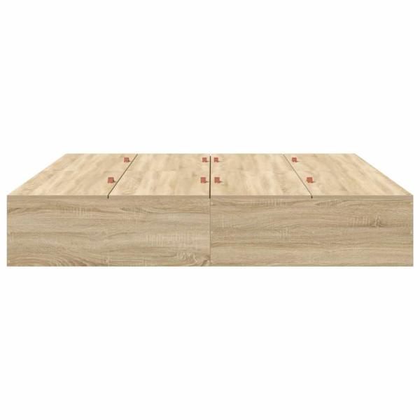 Stauraum Bettgestell Sonoma Eiche 180x200 cm