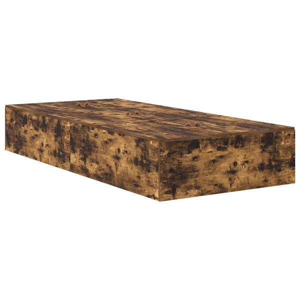 Stauraum Bettgestell Rauch Eiche 90x190 cm