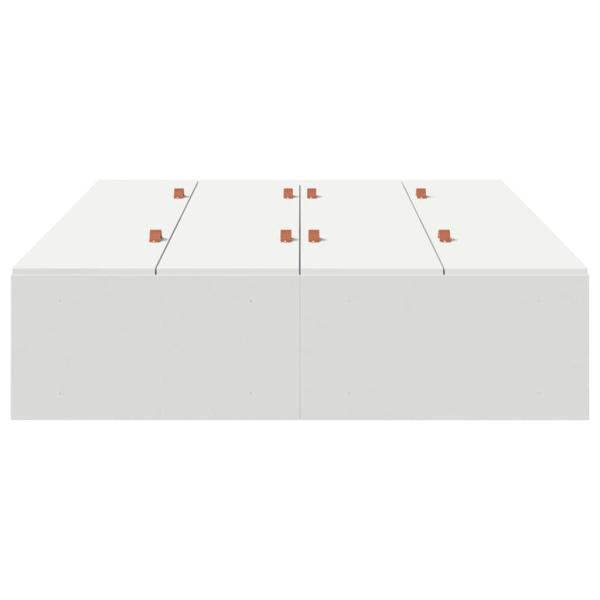 Stauraum Bettgestell Weiß 120x190 cm