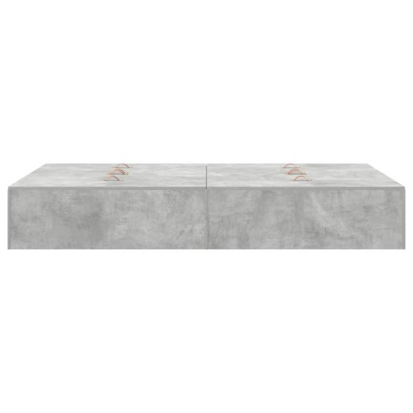 Aufbewahrungsbettgestell Beton Grau 120x190 cm