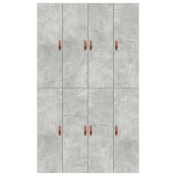Aufbewahrungsbettgestell Beton Grau 120x190 cm