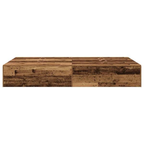 Stauraum-Bettgestell Altes Holz 120x190 cm
