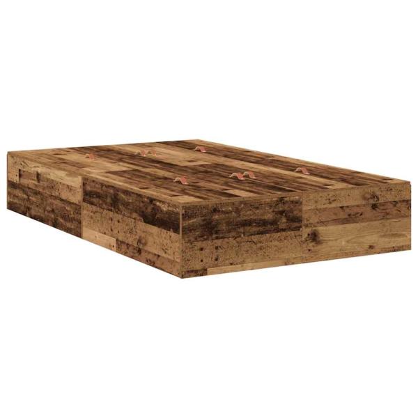 Stauraum-Bettgestell Altes Holz 120x190 cm