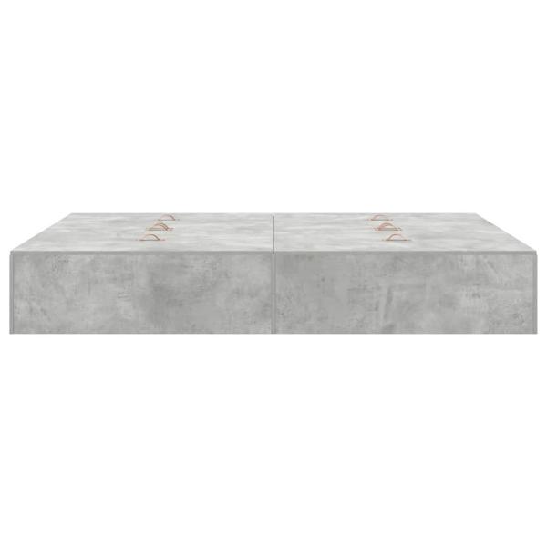 Bettgestell mit Stauraum Beton Grau 140x190 cm