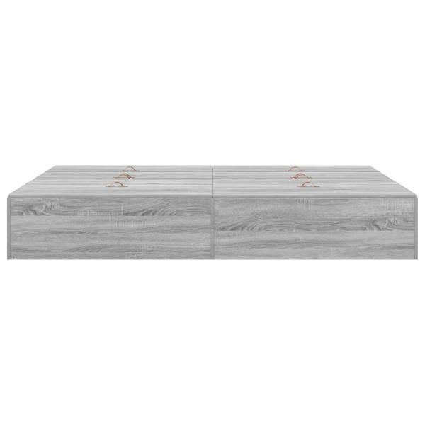 Stauraumbett Grau Sonoma 140x190 cm