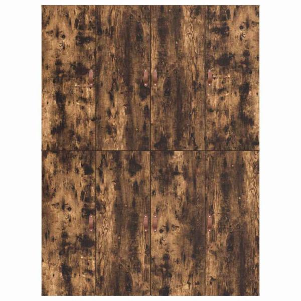 Bettgestell mit Stauraum Räuchereiche 135x190 cm