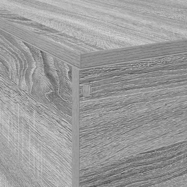 Stauraum Bettgestell Grau Sonoma 135x190 cm