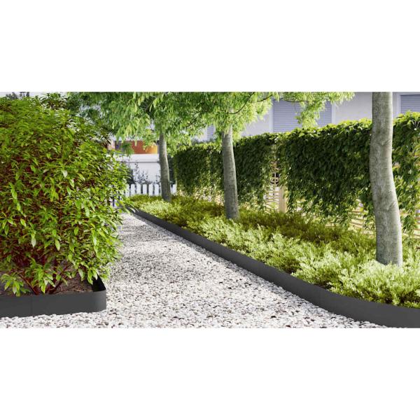 Raseneinfassung 50 pcs 100 x 0,05 x 20 cm Kalt gewalzter Stahl